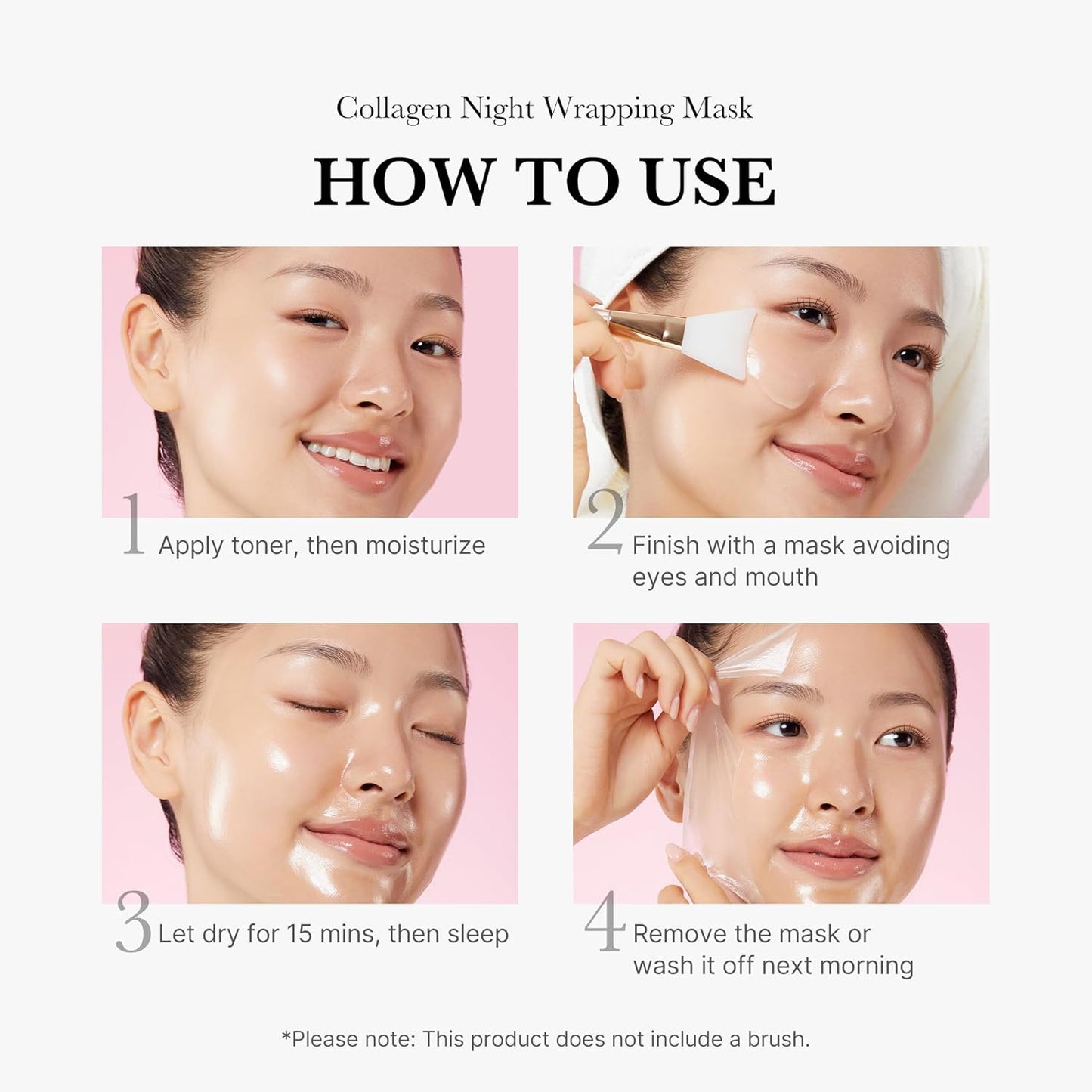 Medicube Collagen Night Wrapping Mask (75ml)| Overnight Sleeping Mask to protect skin elasticity with Collagen | Skin elasticity visible improved | Korean skincare 2.53 fl.oz