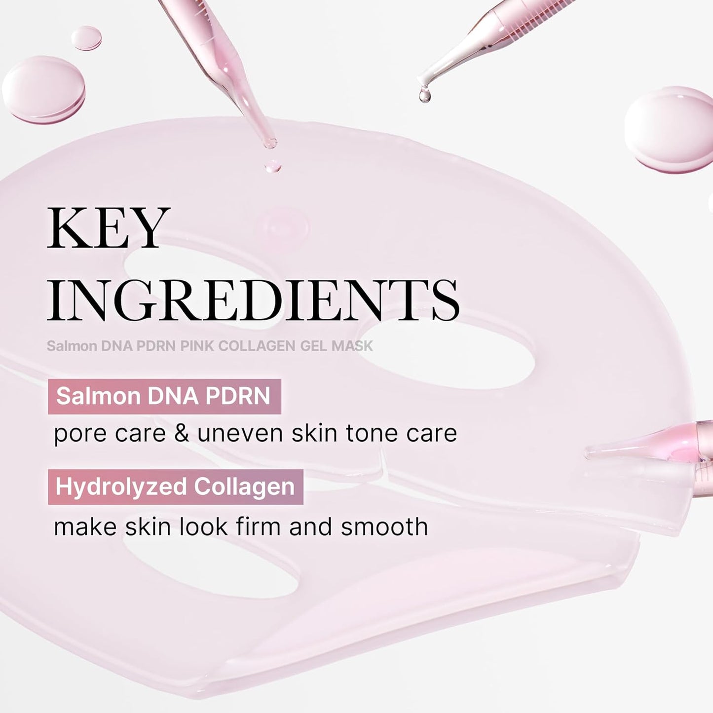Medicube Salmon DNA PDRN Pink Hydrogel Collagen Mask Korean Skin Repair